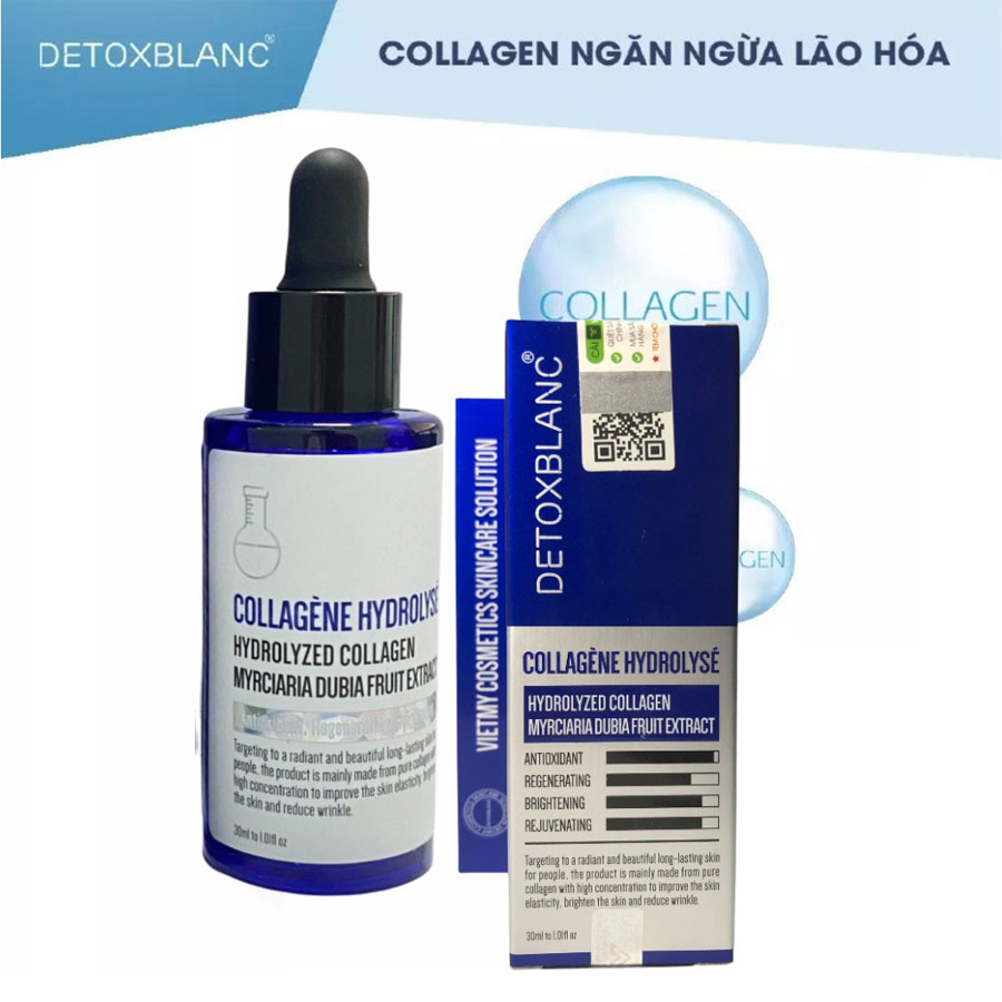 Viên collagen thủy phân dưỡng trắng chống lão hoá Detox Blanc Serum số 11