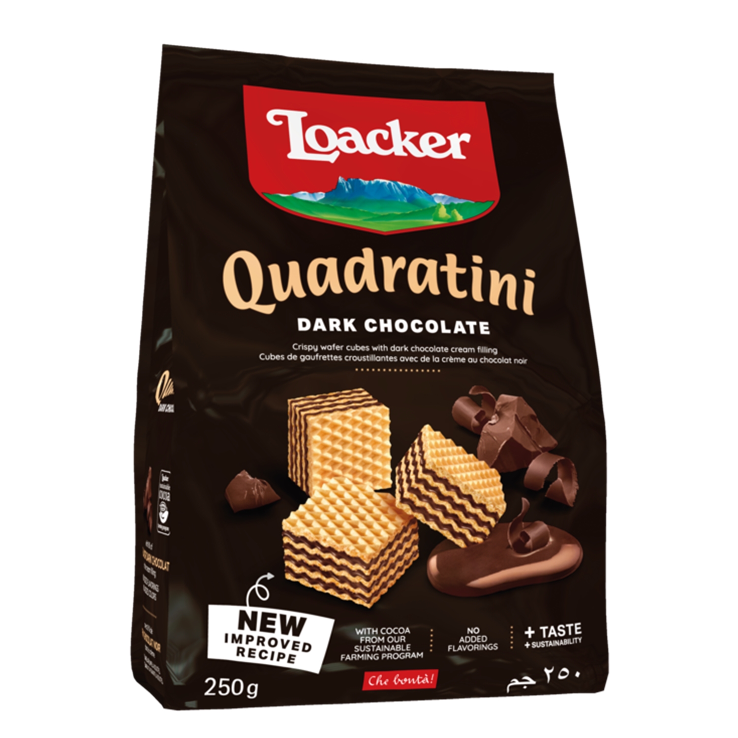 [DATE MỚI NHẤT] Bánh xốp nhập khẩu nước Ý Loacker Dark Chocolate - Socola đen 125g -  chất lượng sản phẩm tuyệt vời -