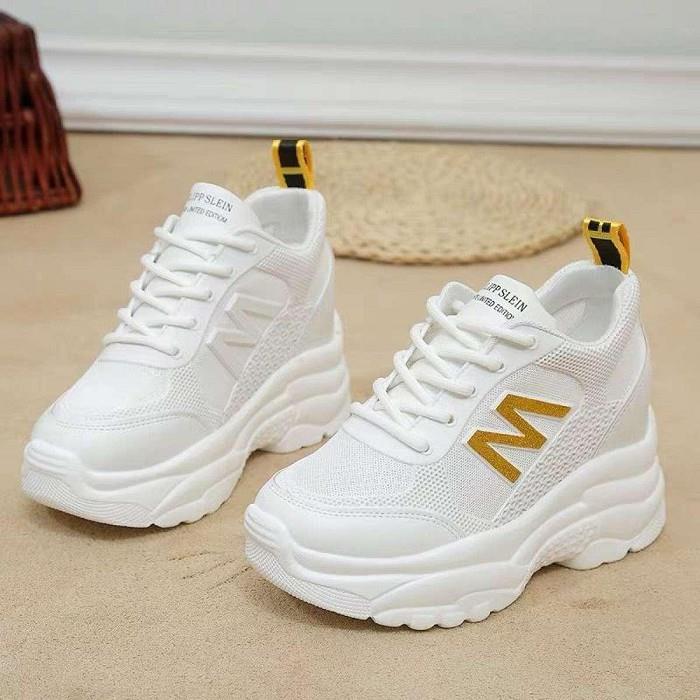 {HOT} Giày thể thao nữ độn đế 7cm chữ M cao cấp siêu đẹp siêu hot giá rẻ
