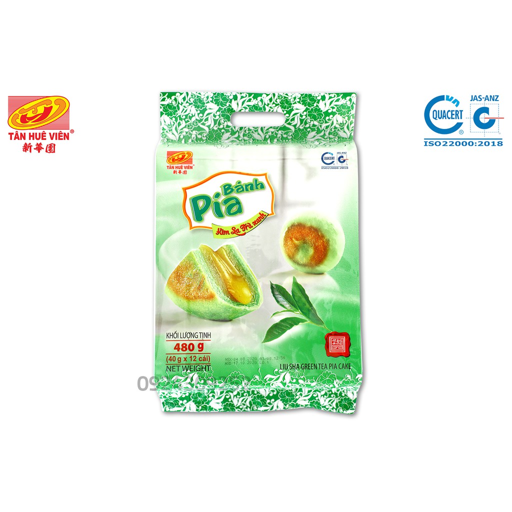 Bánh pía Kim sa Trà Xanh Tân Huê Viên (480g loại mini)