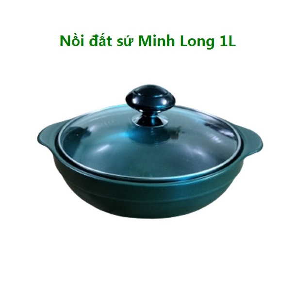 nồi đất kho cá, kho thịt sứ Minh Long - nồi đất kho cá, kho thịt
