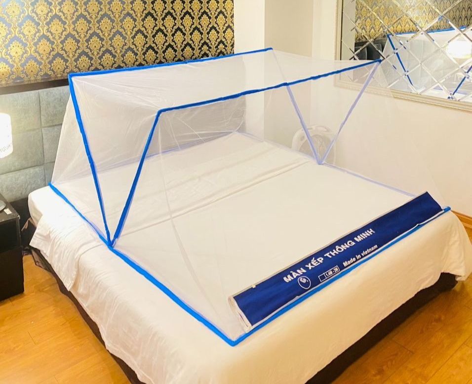 (HÀNG TỐT- FREESHIP) Mùng Chụp Người Lớn-Màn Xếp Thông Minh Gấp Gọn Khung Inox Kích Thước Rộng1m-1m8 Dài 2m Bảo Hành Đổi Trả