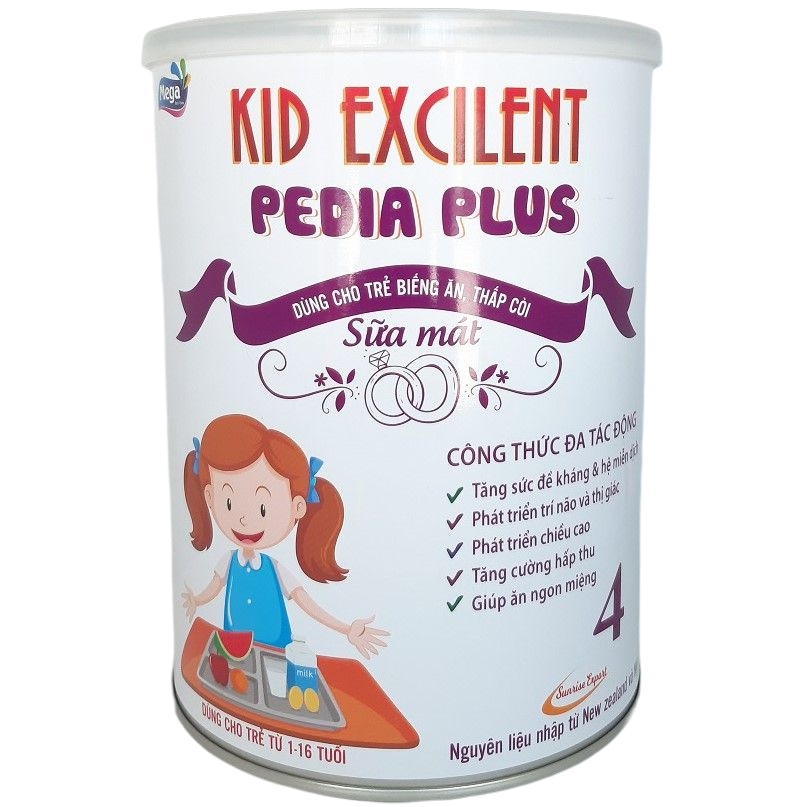 Sữa mát cho trẻ biếng ăn, suy dinh dưỡng Kid Pedia Plus lon 900g