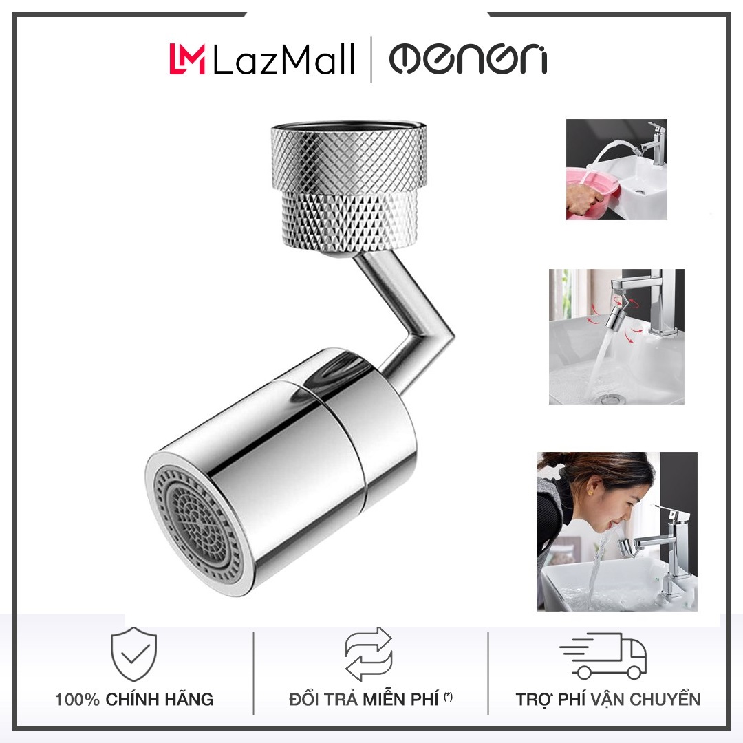 Dây nối vòi nước tăng áp lắp vòi lavabo, Đầu nối vòi nước xoay 360 có 2 chế độ nước chảy dài 18cm - OENON