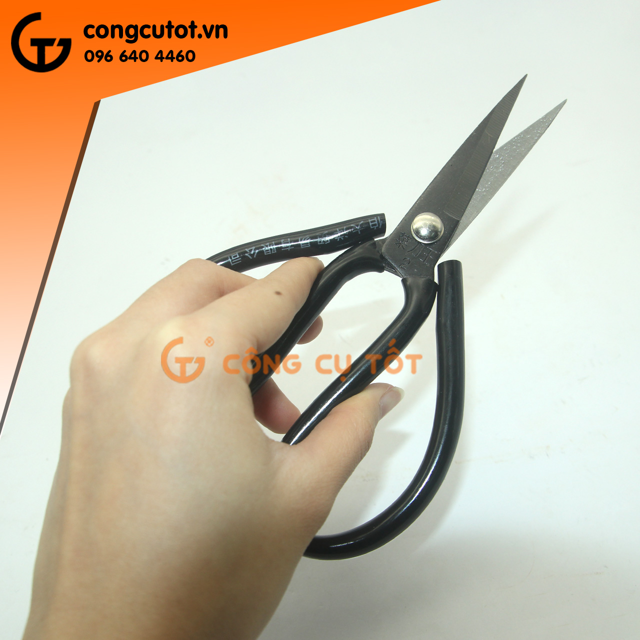 Kéo cắt cành đen tay bướm A2 180mm, 165mm