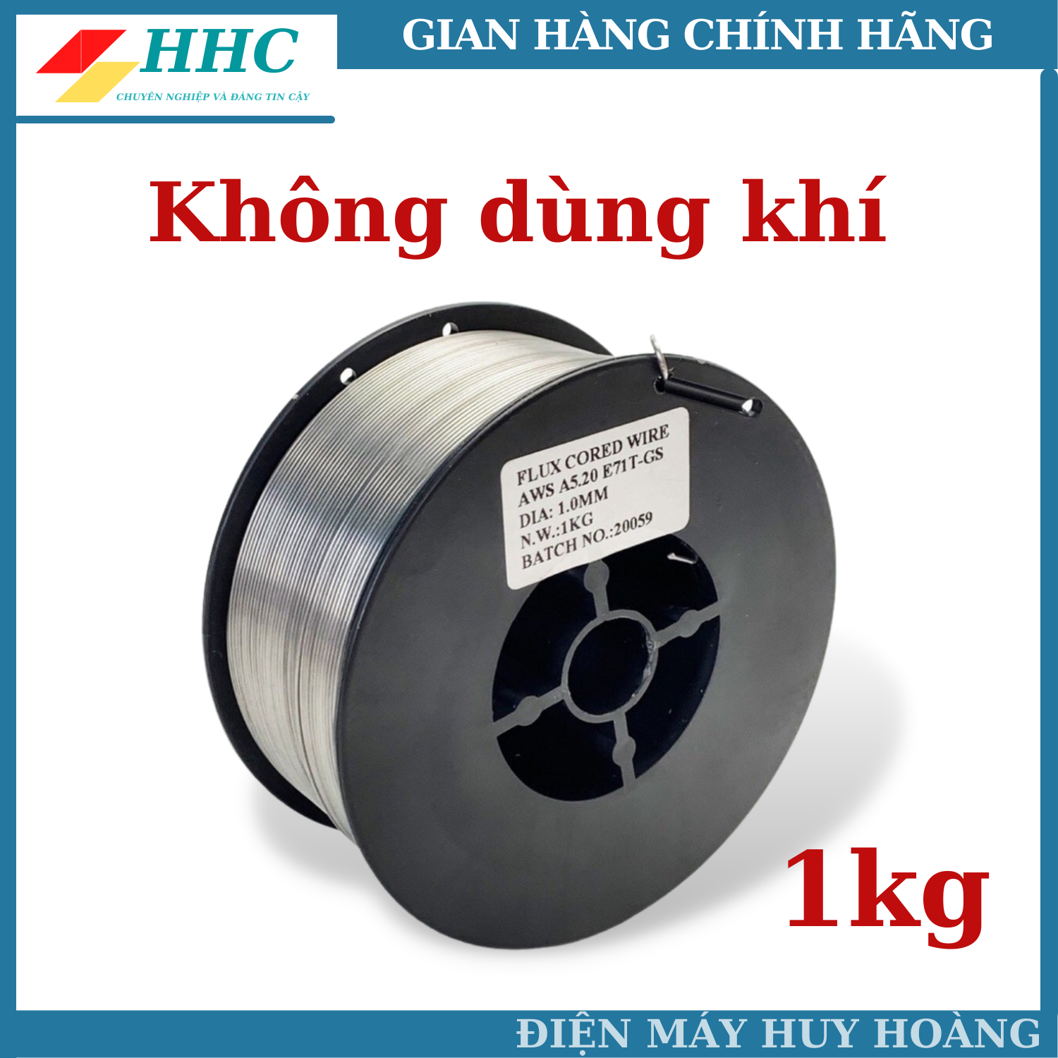 [HCM]Cuộn dây hàn MIG 1kg không dùng khí cho máy hàn mig mini