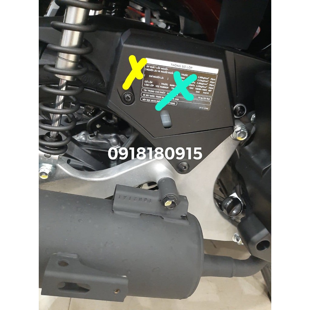 Ốp bình chứa dung dịch làm mát ab 125 2012-2021 air blade 125 honda chưa tem