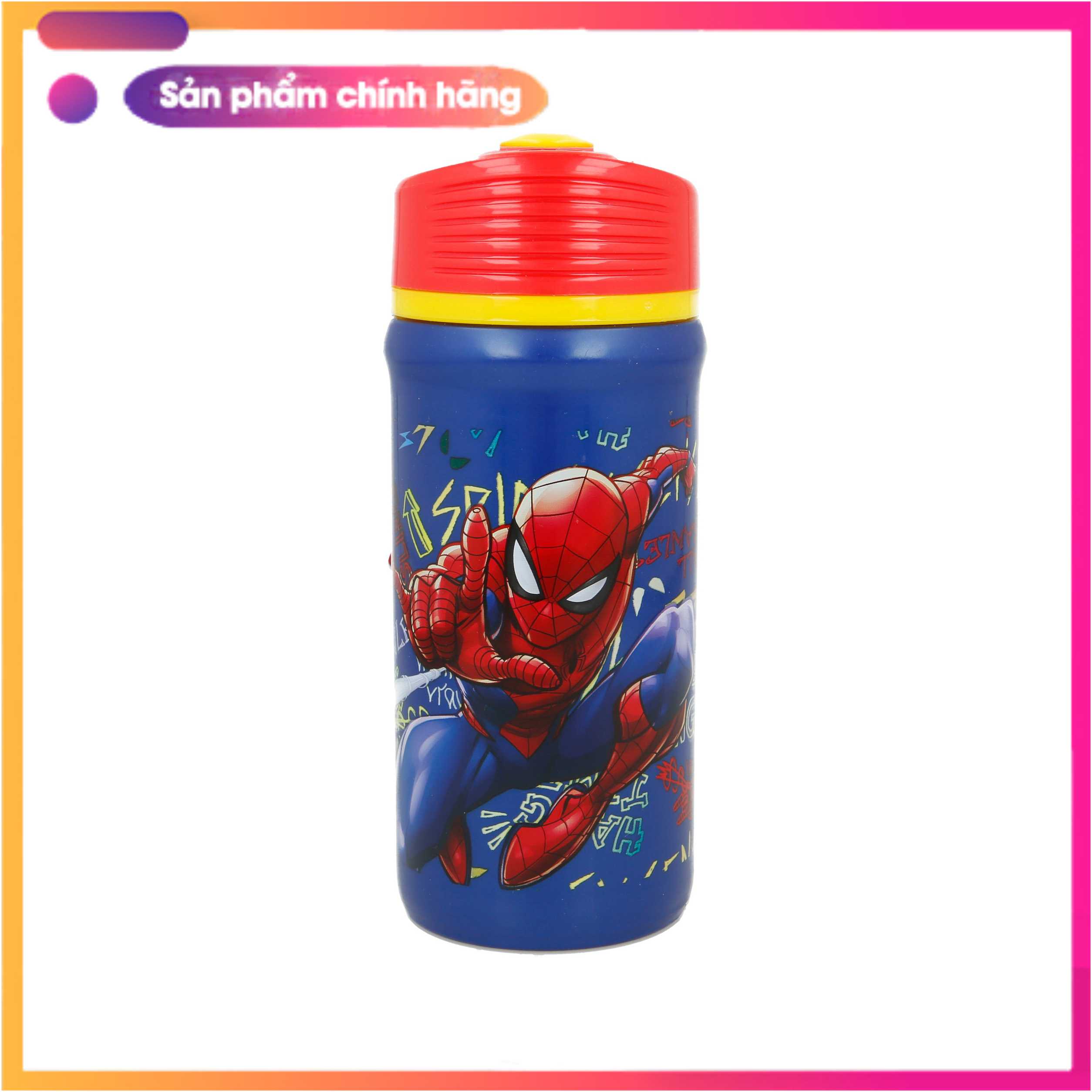 Bình nước học sinh bebé - Twister Sport Spiderman Graffiti 390ML