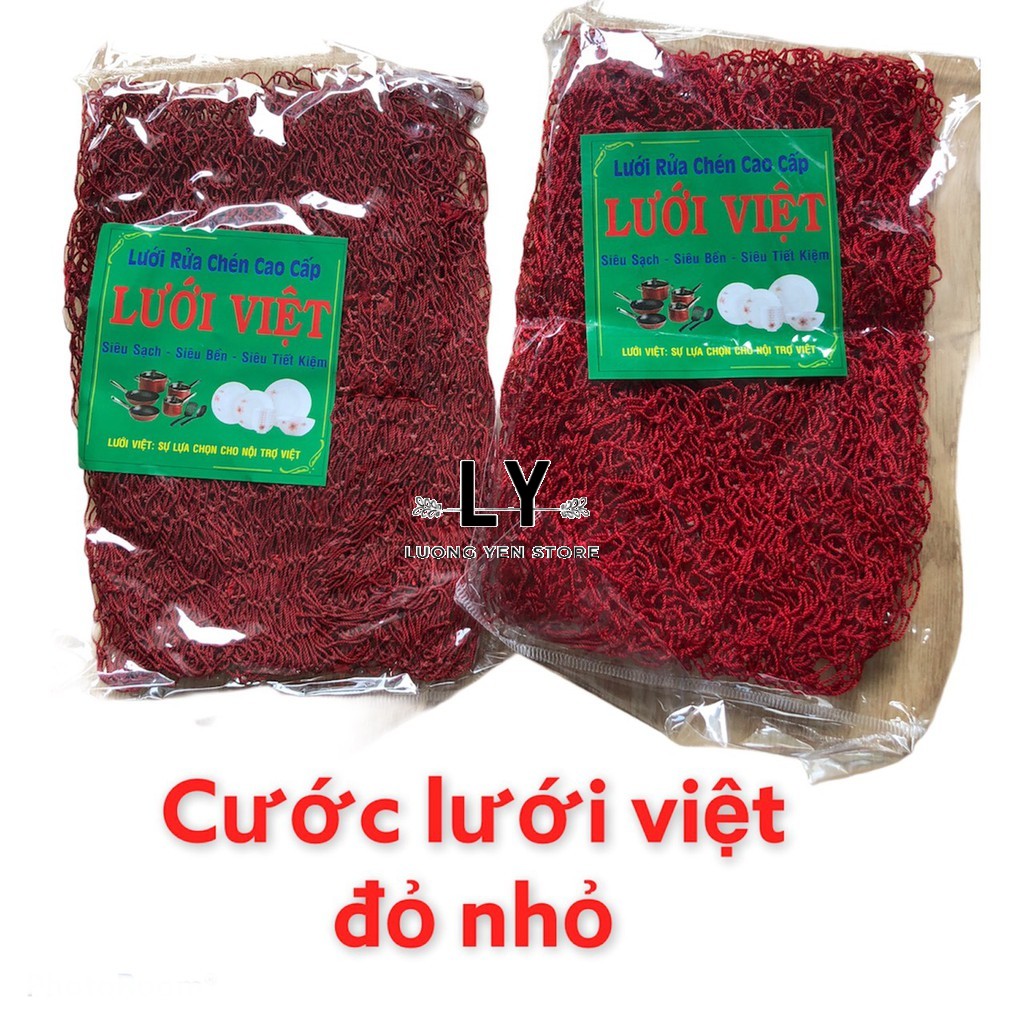 Miếng cước rửa chén đĩa, chùi xoong nồi cao cấp lưới việt- giao màu ngẫu nhiên