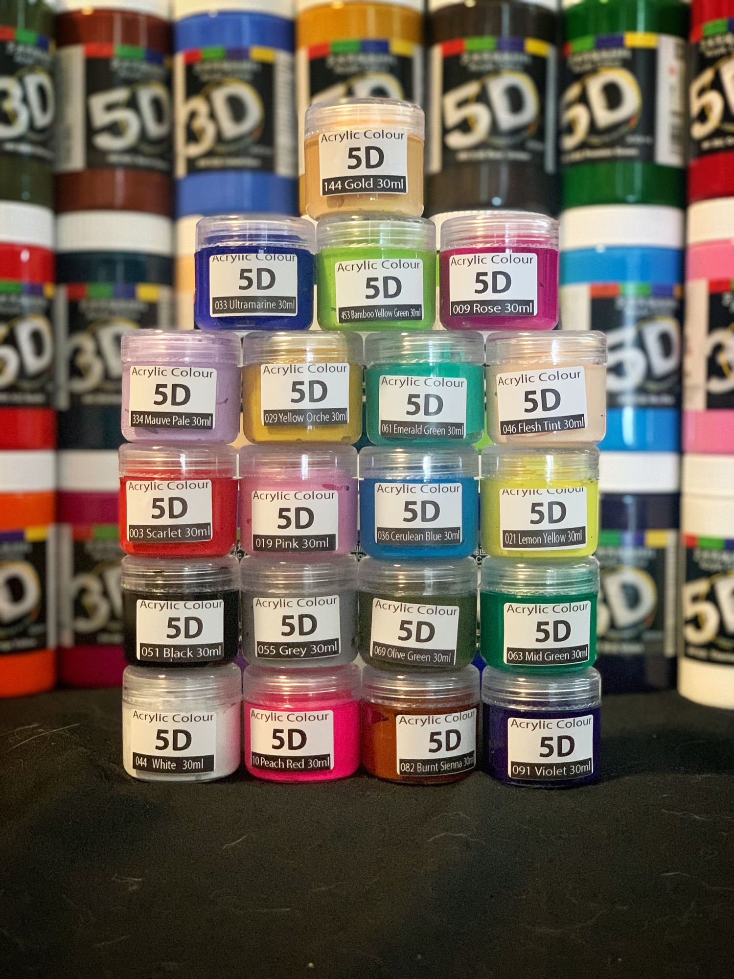 [HCM]Màu Acrylic 3D - 5D Lọ Chiết 30ml