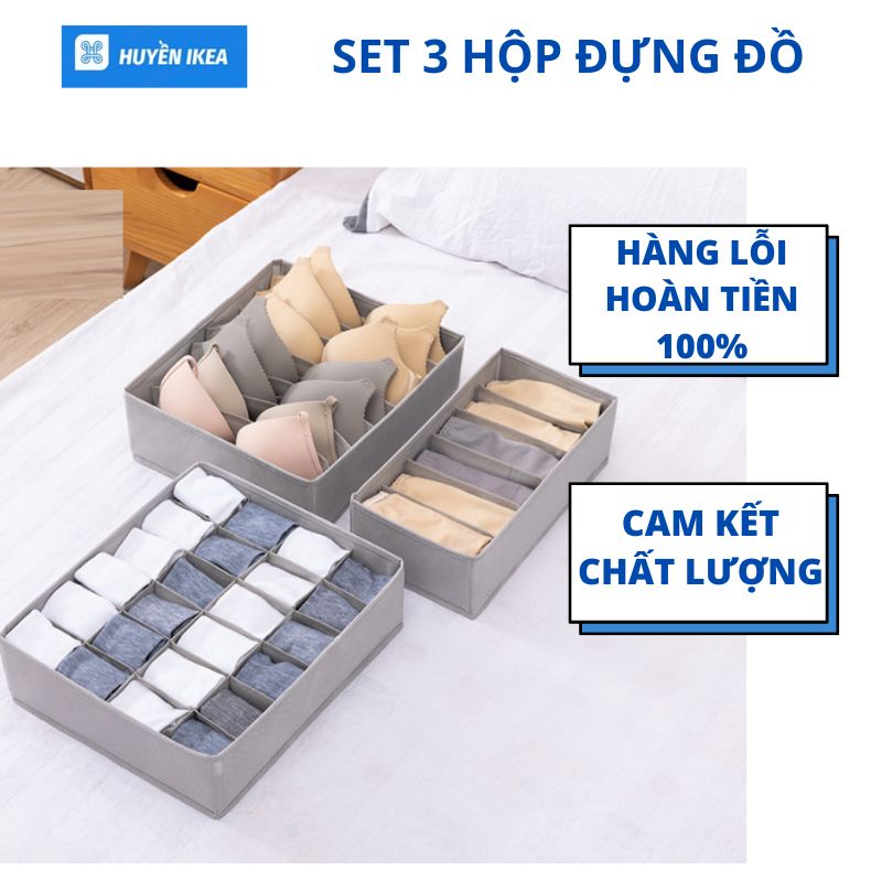 Hộp đựng đồ lót chia ngăn tủ gấp gọn tiện lợi