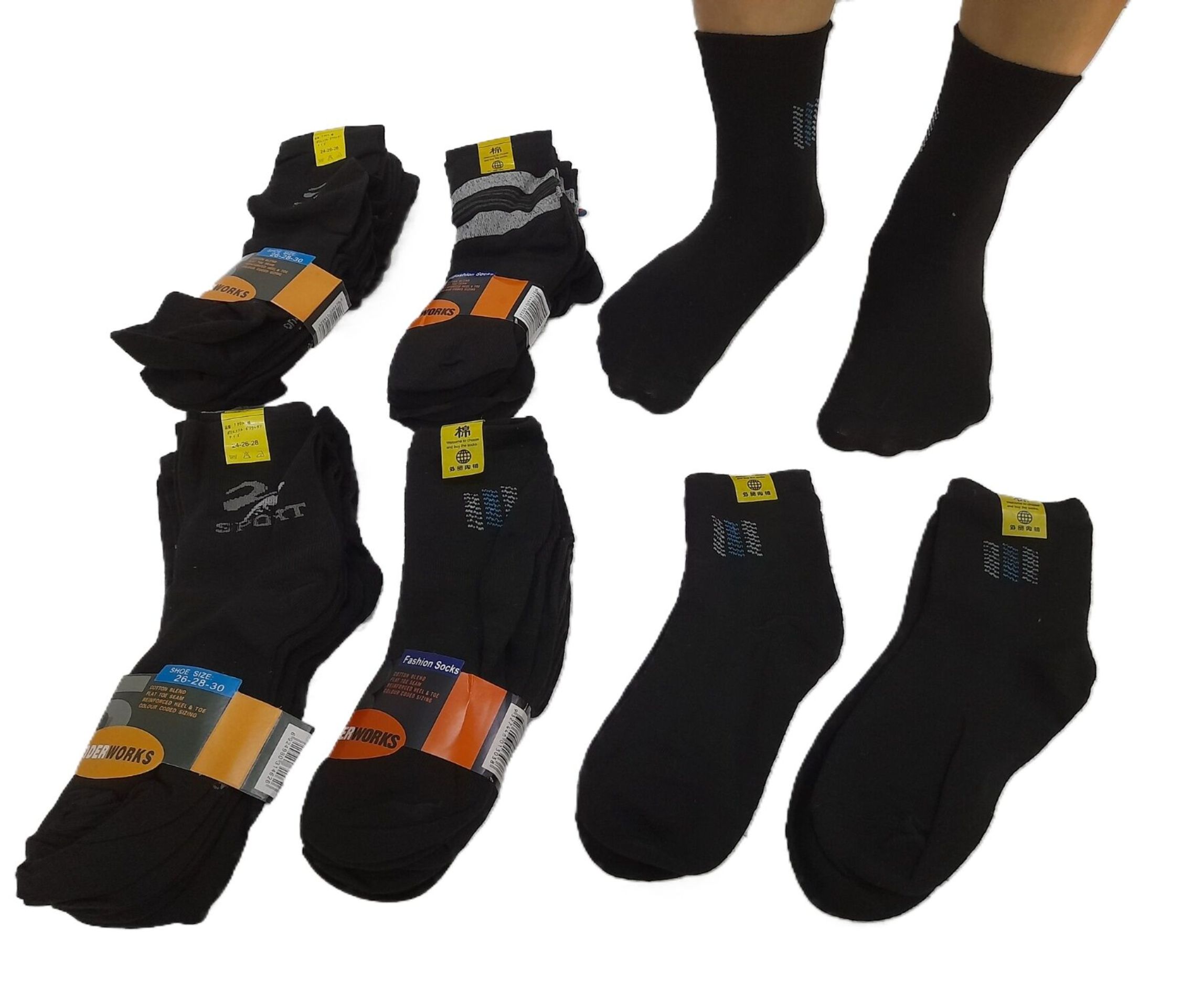 Combo 10 đôi vớ nam cổ cao 05 đôi tất vớ nam 100% thun cotton mềm, thấm hút mồ hôi