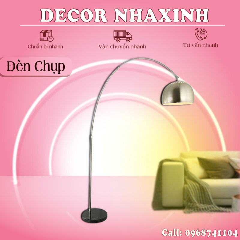 Đèn cây phòng khách, đèn cây đứng, đèn cây khung thép chống rỉ cao cấp, đèn cây đứng decor phòng khách, phòng ngủ phòng đọc sách, tặng kèm bóng