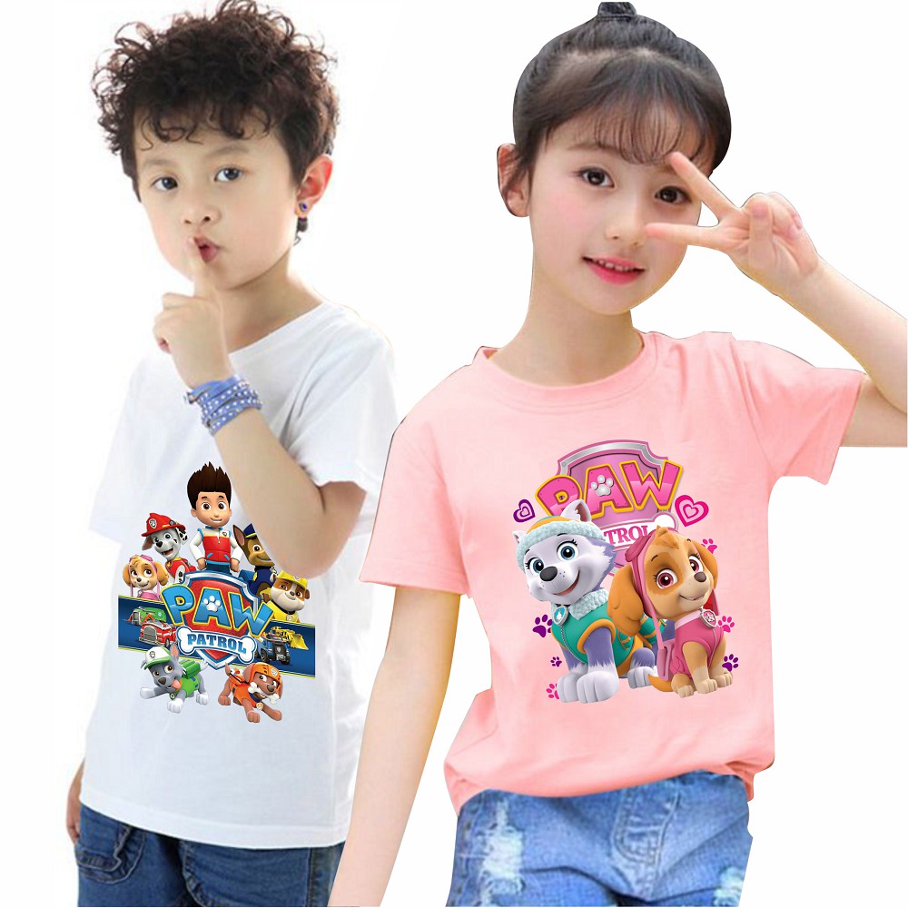 Áo thun đội chó cứu hộ paw patrol cho bé trai bé gái hot