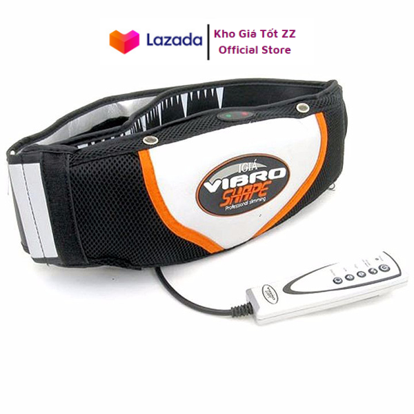 [HCM]Máy Tập Giảm Mỡ Bụng Cho Nữ và Nam Vibro Shape Đai Massage Nóng Và Rung - Tặng phiếu bảo hành 1 năm Toàn quốc Đai massage bụng Vibro Shape Perfect - Máy massage giảm mỡ hiệu quả