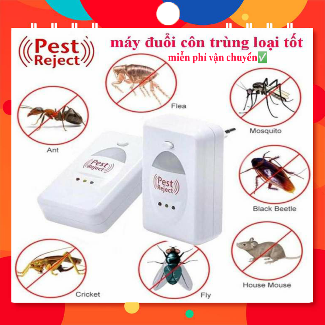 [HCM]Máy Đuổi Chuột Máy Đuổi Các Loại Côn Trùng Pest Reject Bằng Sóng Âm Hiệu Quả Bảo Vệ Sức Khỏe An Toàn Khi Sử Dụng Thiết Kế Nhỏ Gọn Trang Nhã Có Đèn Báo Sáng Ban Đêm Thay Cho Đèn Ngủ BẢO HÀNH 6 THÁNG TẠI NHƯ QUỲNH STORE