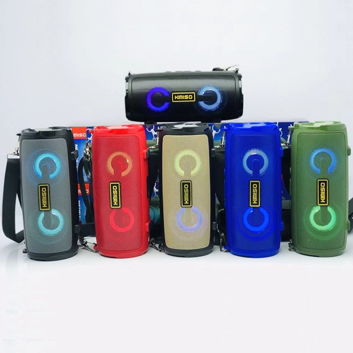 Loa bluetooth kimiso 225 âm thanh cực hay kiểu dáng sang trọng – loa nghe nhạc bluetooth mini đèn led sống động