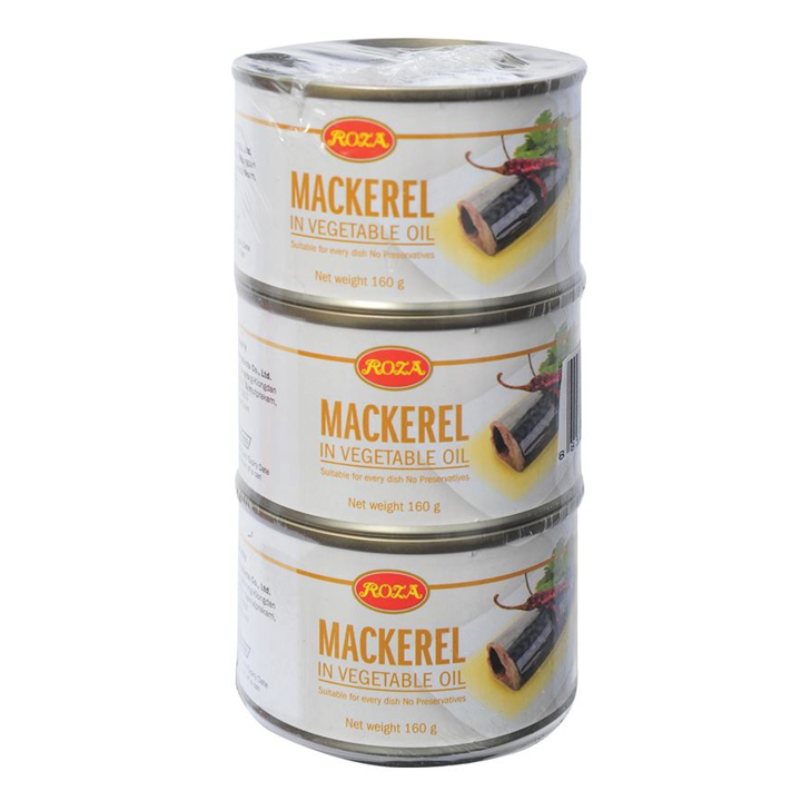 Cá thu sốt kiểu nhật roza lốc 3 lon x 160g - sibmart - sm0418