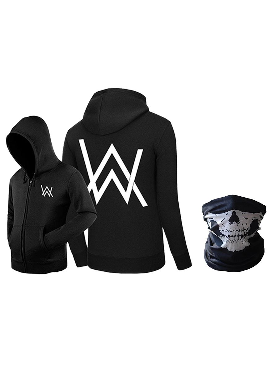 Combo Alan Walker áo khoác, khăn bị mặt thần chết