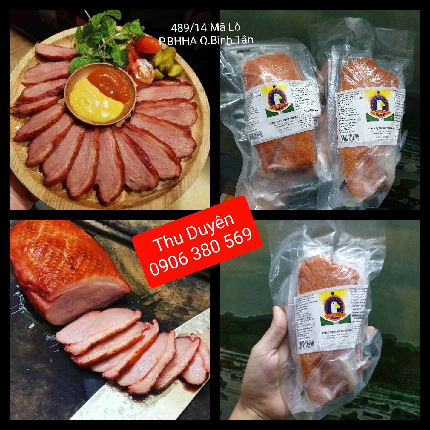 Combo 4 miếng Lườn ngỗng hun khói Nga