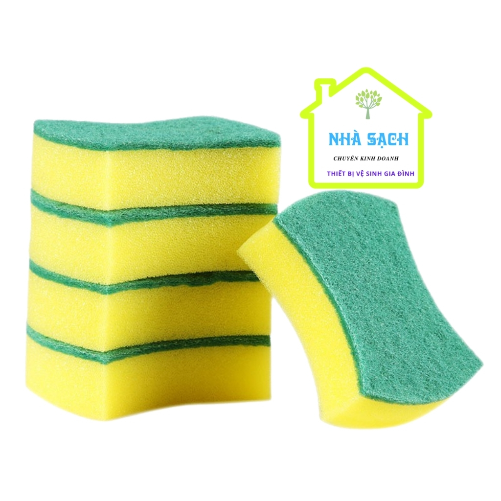Combo 2 miếng bọt biển 2 mặt rửa chén tiện lợi
