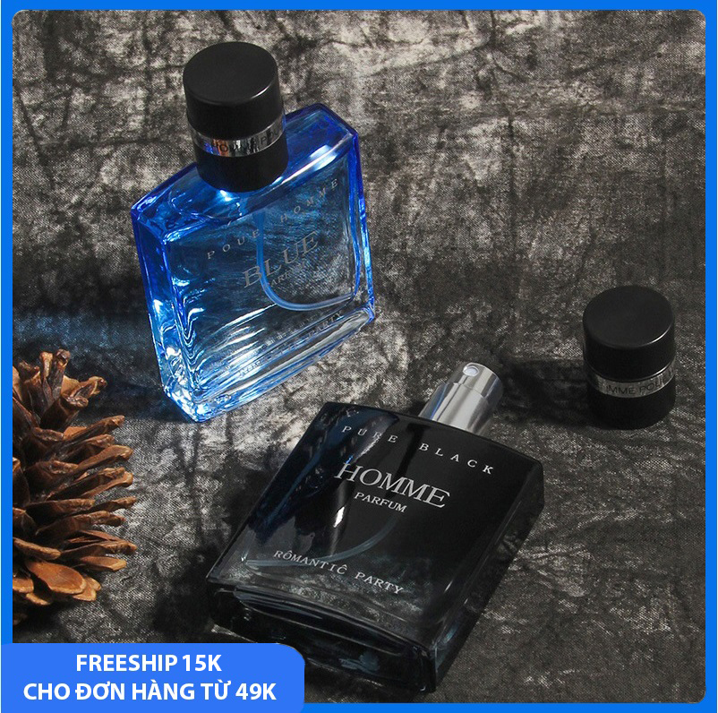 JULY20 - Nước hoa nam cao cấp thơm lâu mini Pure Homme Blue hương thơm nước hoa biển thơm nhất, lưu hương lâu, bỏ túi, mùi nhẹ thơm ngọt, sang trọng, full hộp, black, blue, nước hoa nam chính hãng quyến rũ dịu nhẹ 30ml JU-DNP022
