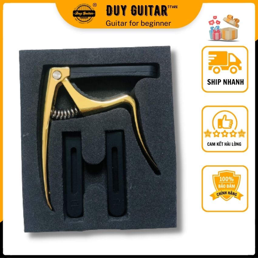 Kẹp capo 3 trong 1 capo acoustic capo classic capo guitar điện - kẹp dây chắc chắn không rè dây Duy Guitar Store