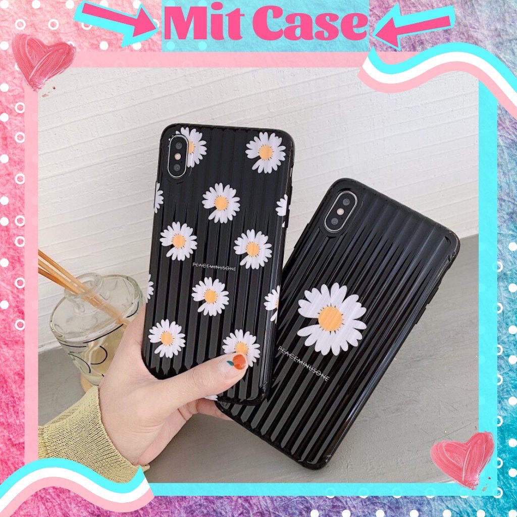 🌸VIDEO THẬT🌸 Ốp Lưng iPhone Vali Sọc Nổi Chống Sốc Dẻo Hình Hoa Cúc Trắng Xinh Cute Cho iPhone 6/6s/6plus/6splus/7plus/x/xs/xs max/11/11 pro max/12/12 pro max