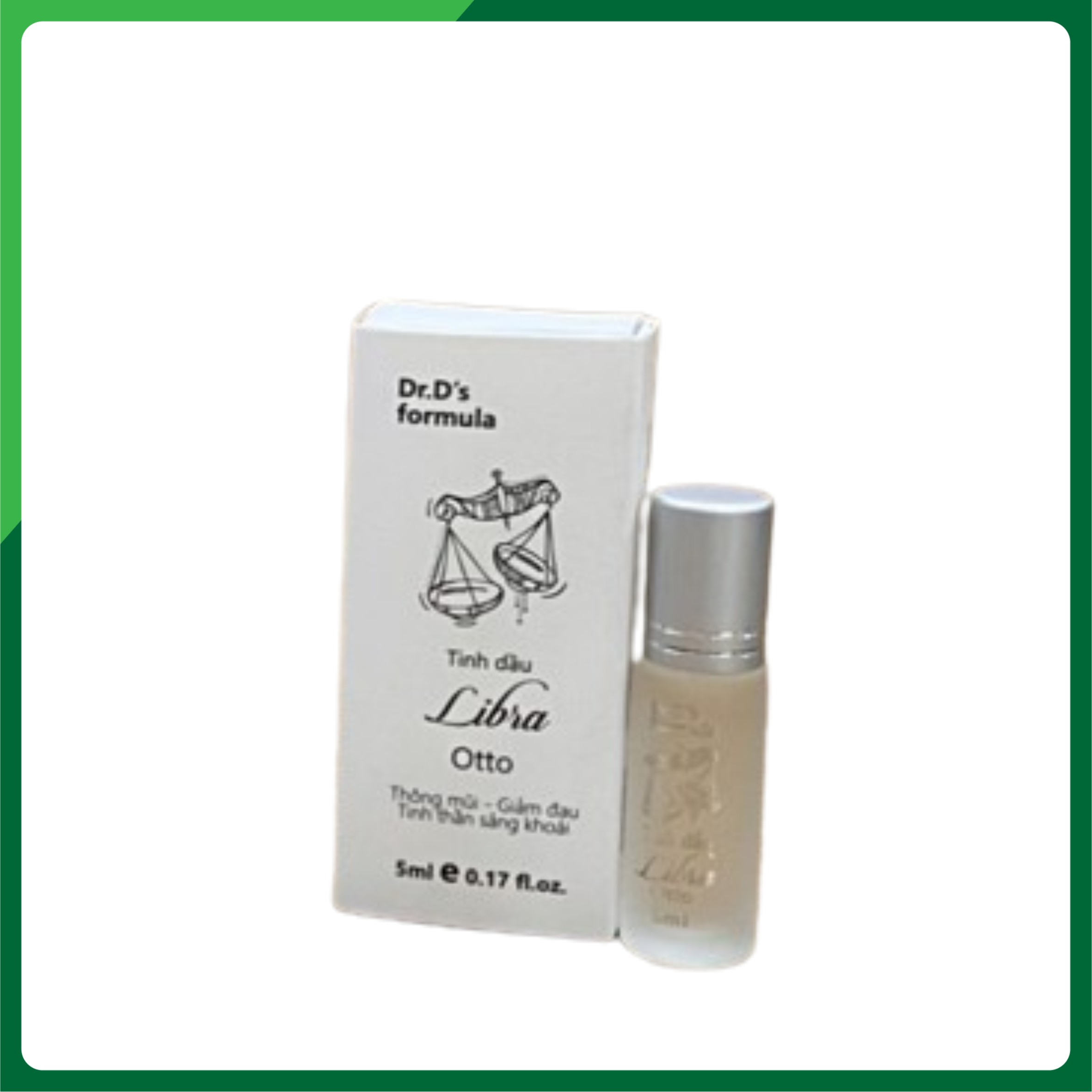 Chai 5ml Tinh Dầu Libra - Người Bị Xoang, Đau Vai Gáy - 100% thảo dược thiên nhiên - quà tặng sức khoẻ chính hãng Dr.D's Formula