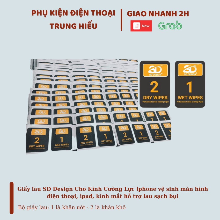 Giấy lau kính SD Design giấy vệ sinh màn hình điện thoại, ipad, kính mắt hỗ trợ lau sạch bụi giấy lau, giấy lau kính, giấy lau làm hình, giấy, giấy vệ sinh kính