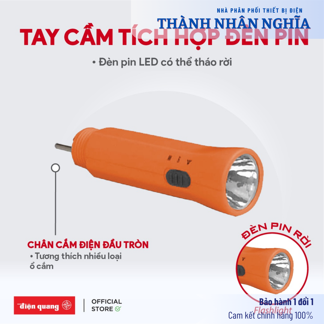 Phụ kiện vợt muỗi đa năng Điện Quang EMR08L chân cắm tròn