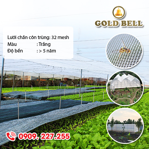 Lưới chắn côn trùng 32mesh Lưới Thái Việt