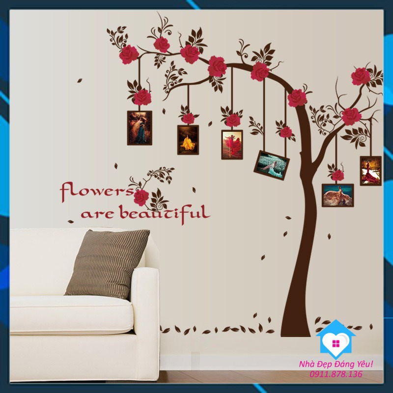 Decal Dán Tường Cây Cổ Thụ treo tranh Ảnh
