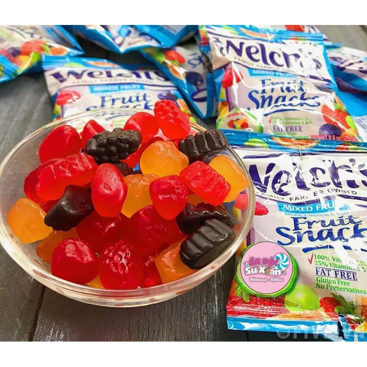 Kẹo dẻo trái cây Mỹ WelchS Fruit Snacks Mixed Fruit 2kg - 6557 cam kết hàng đúng mô tả chất lượng đảm bảo an toàn đến sức khỏe người sử dụng