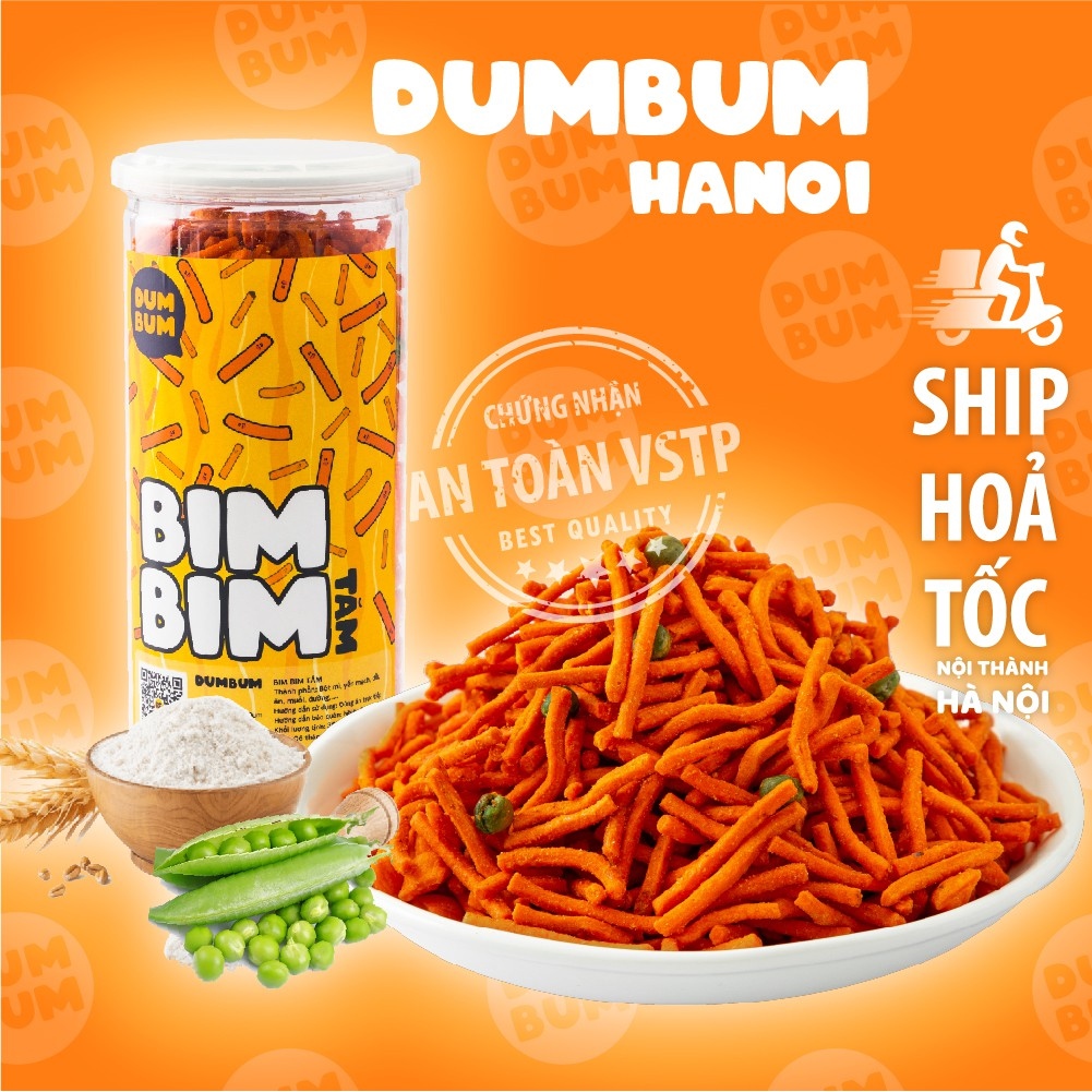 【Mới】 Bim bim que thái lan bim bim tăm đậu hà lan DumBum đồ ăn vặt Hà Nội 350g