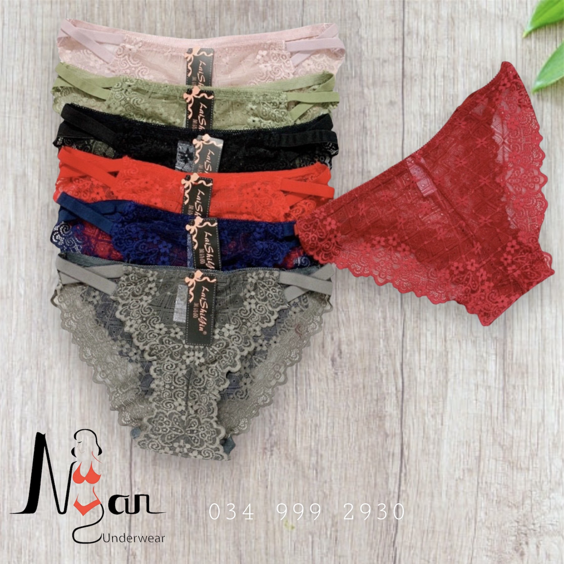 Quần lót ren chéo dây quyến rũ sexy, ôm nữa mông - Hàng bán chạy