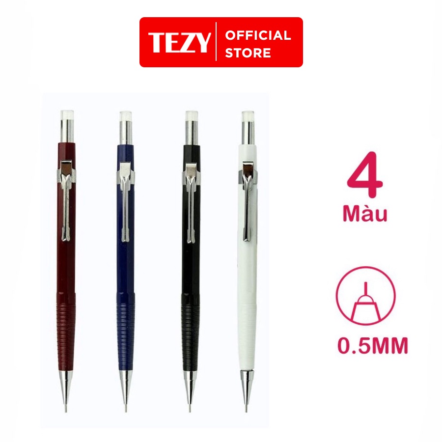 Bút chì bấm ngòi 0.5mm đủ màu sắc Xanh/Đỏ/Trắng/Đen, Bút Chì Kim Tiện Dụng - 1 chiếc - TZ402114HN