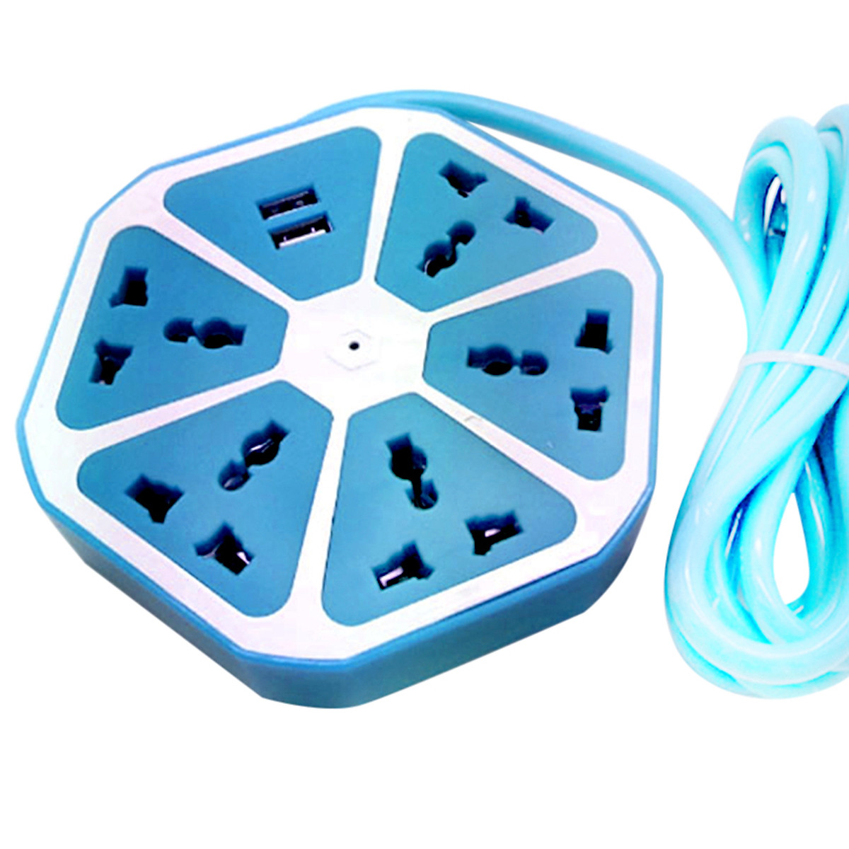 Ổ cắm điện đa năng Panda hình trái cam kèm 2 cổng USB