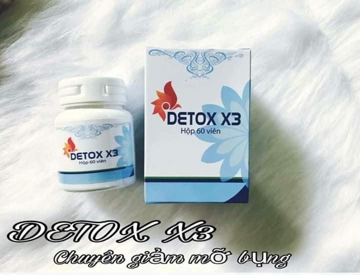 [HCM]DETOX X3 GIẢM CÂN GIẢM MỠ BỤNG CỰC NHANH