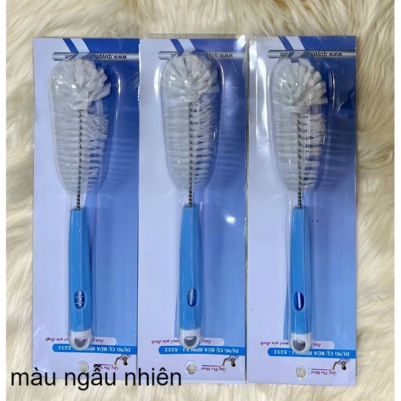 Cây cọ rửa ly, bình sửa cao cấp loại lớn cước cứng chà rửa sạch sẽ, dụng cụ rửa ly cao cấp