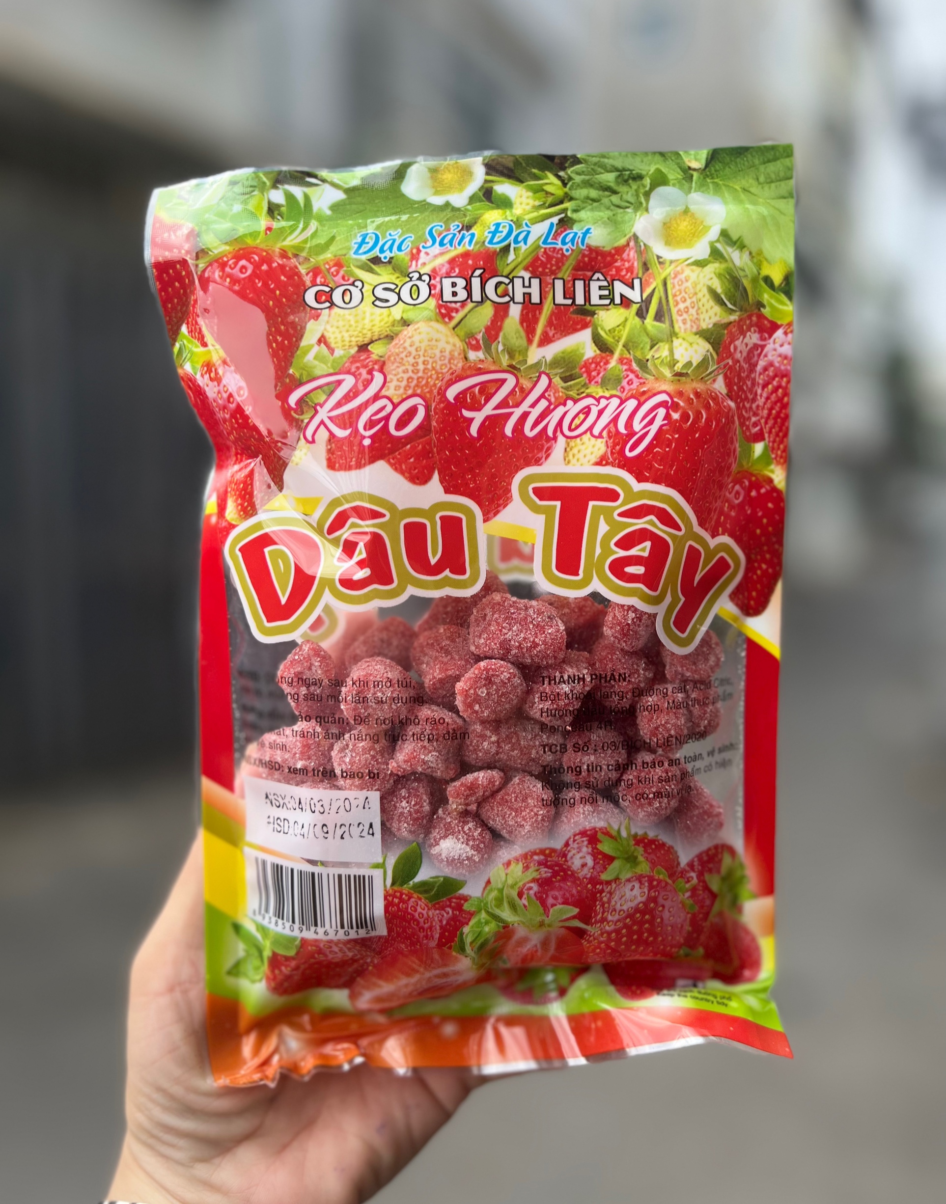 Kẹo dâu tây - dâu tằm đà lạt 200g - đặc sản đà lạt siêu ngon