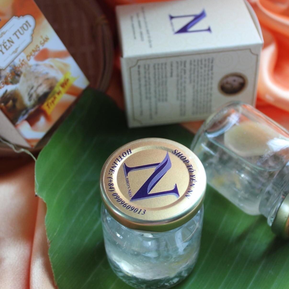 Tổ yến tươi-yến chưng sẵn đường phèn vị gừng(hũ 70ml)