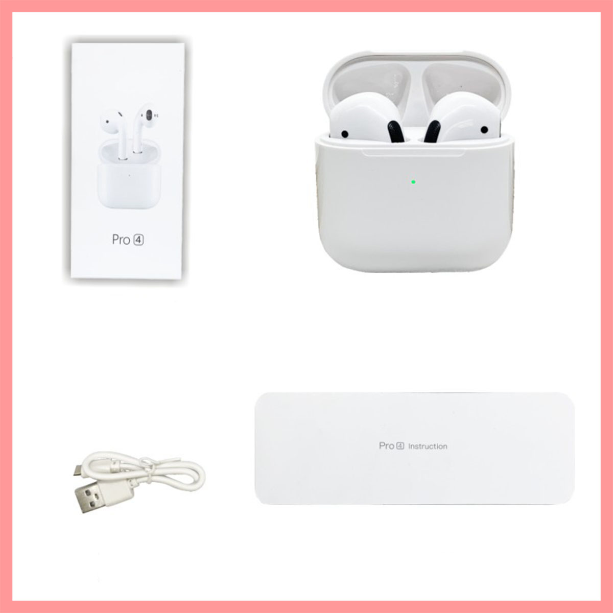 Tai nghe bluetooth thế hệ thứ tư pro 4 tws âm thanh sống động
