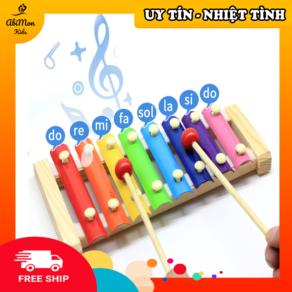 🌻 đàn gỗ 8 âm cho bé ☘️ montessori cao cấp ✨ đồ chơi gỗ - giáo dục - an toàn - thông minh