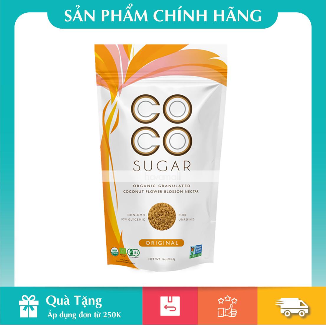 [HCM]Đường Mật Hoa Dừa Hữu Cơ PT Coco Gói 454gr