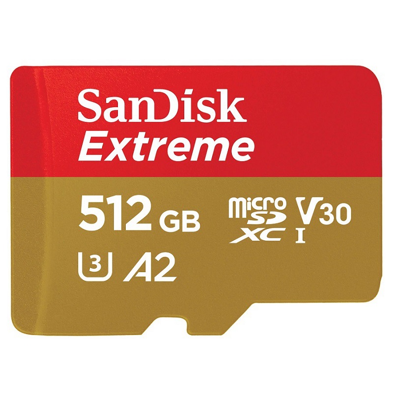 Thẻ nhớ MicroSDXC SanDisk Extreme 512GB V30 U3 4K A2 R190MB/s W130MB/s Nhất Tín Computer