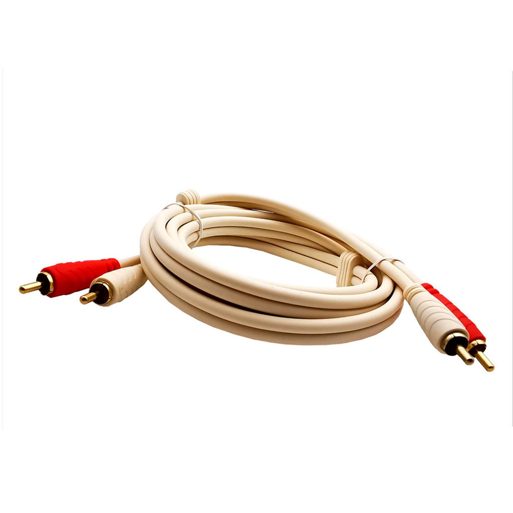 Dây av 2 ra 2 hãng choseal ,cáp av 2 ra 2 hai đầu hoa sen dài 1.8m