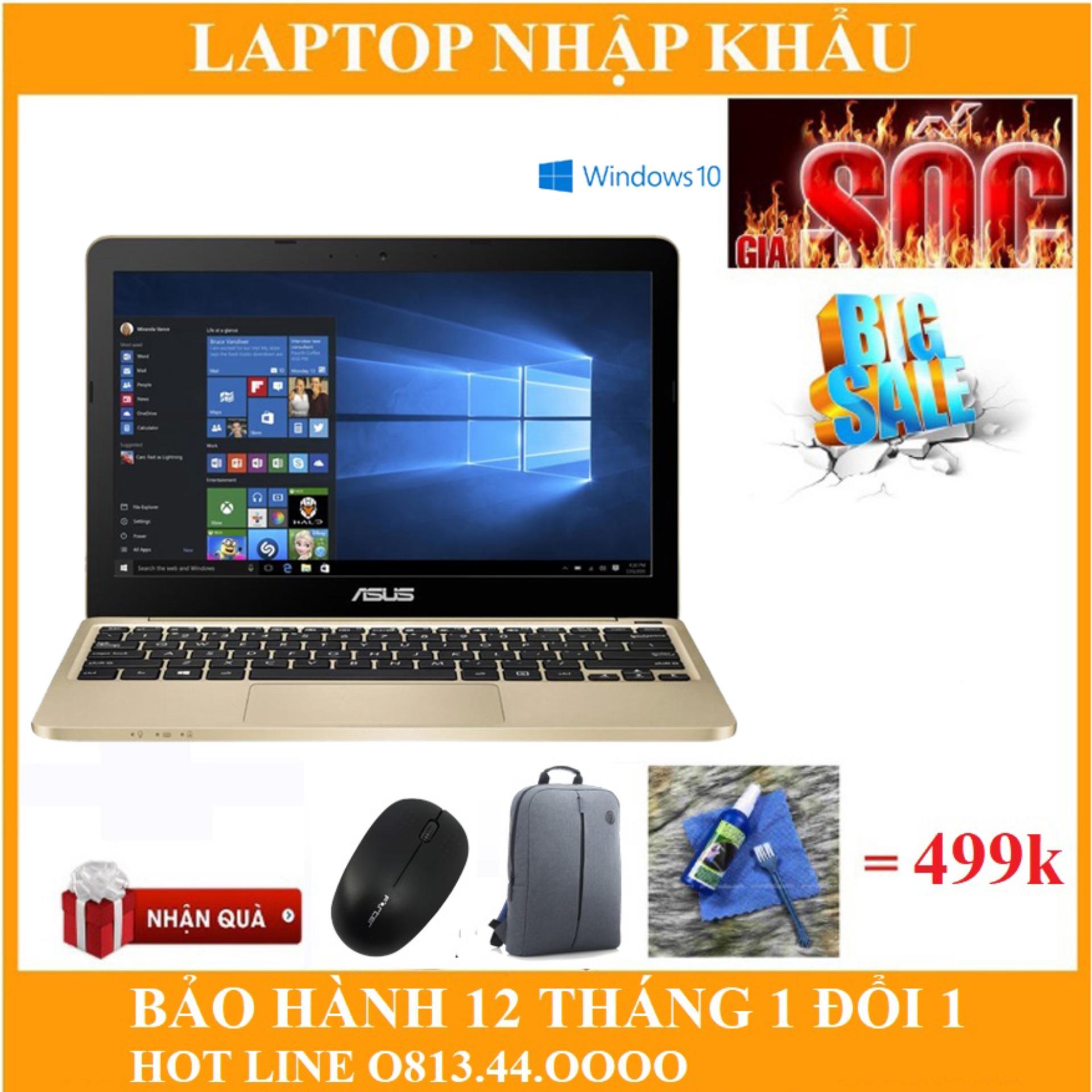 Laptop asus e200h z8350 ram 2gb lưu trữ 32gb hàng nhập khẩu full box