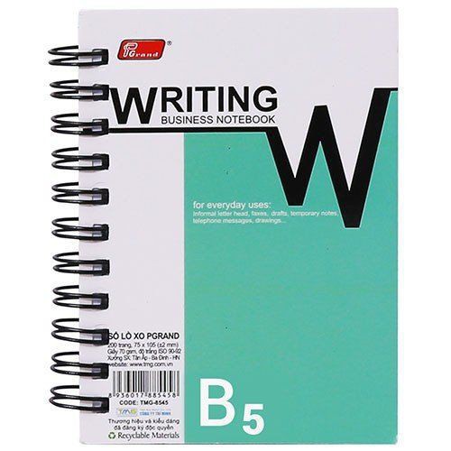 ] sổ lò xo notebook b5