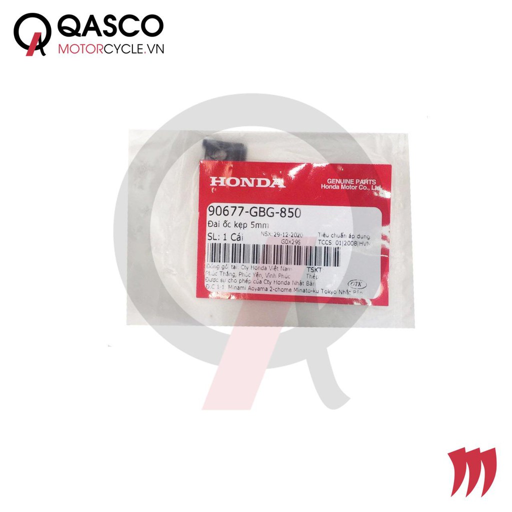 Đai ốc kẹp honda nhiều dòng xe 5mm qasco